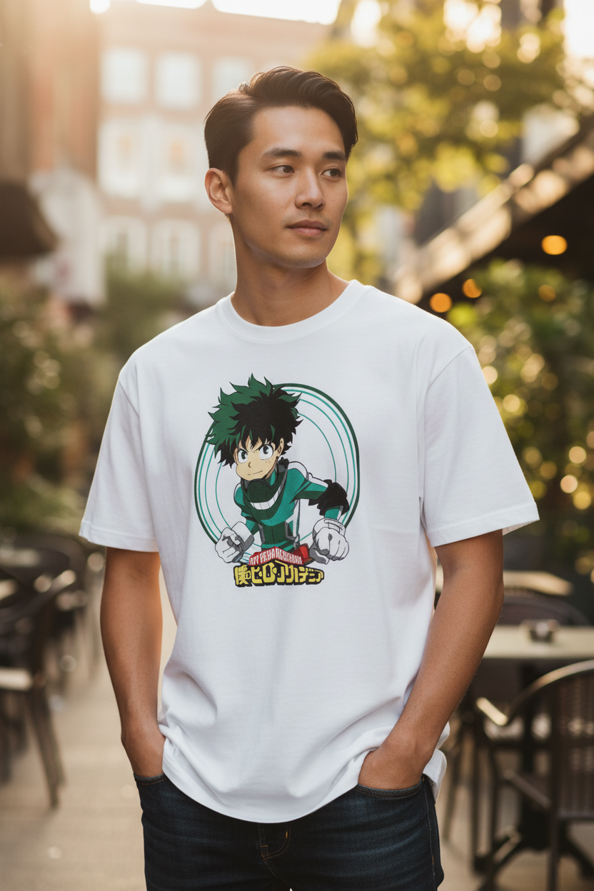 ANIME UNISEX MY HERO ACADEMIA T-SHIRT 5100 cotton