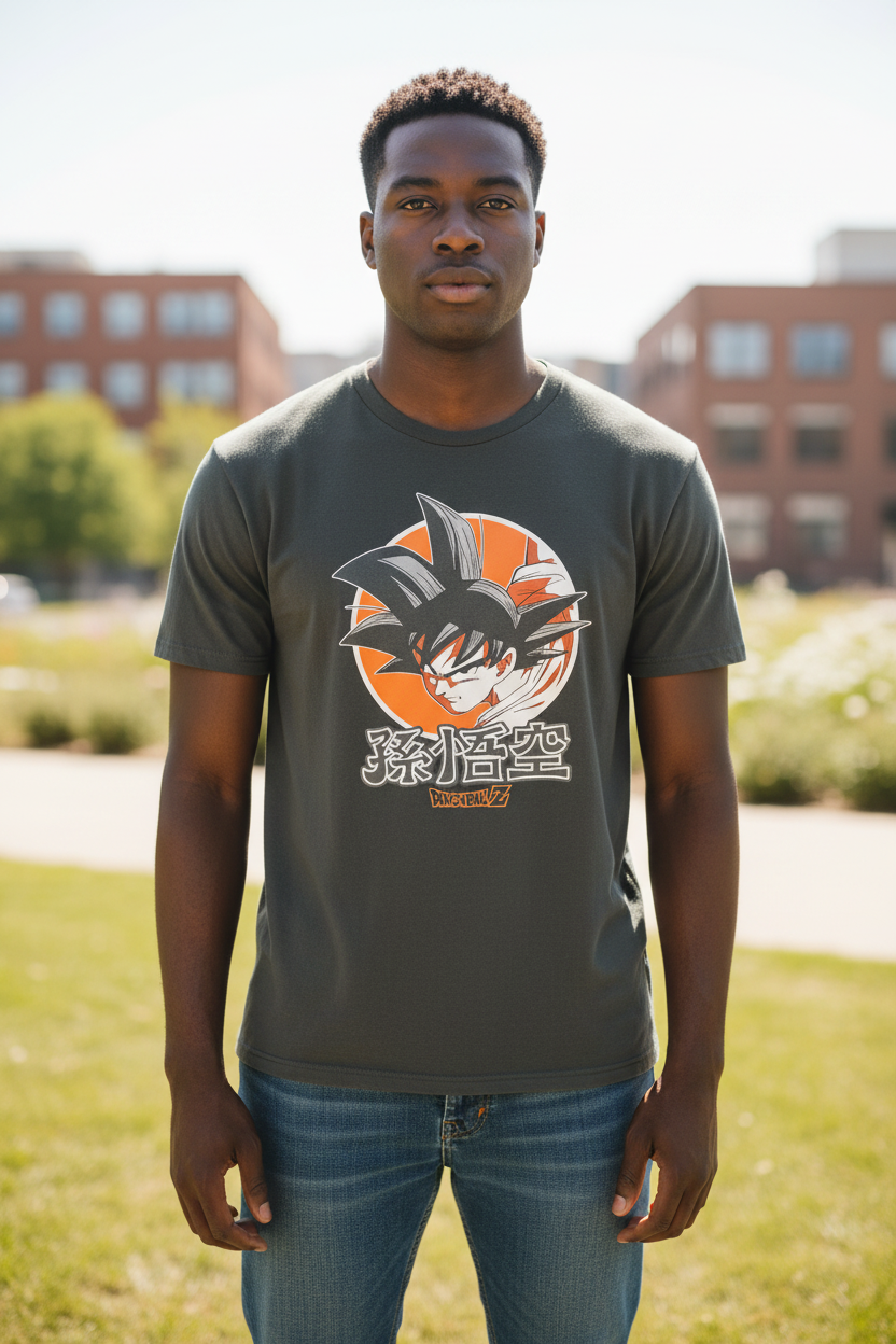 Dragon Ball Style Anime T-Shirt – Big Size 3XL Graphic Tee