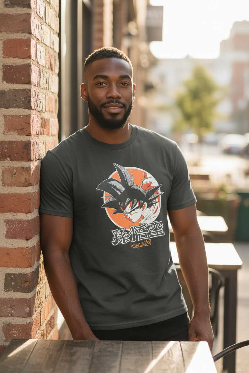 Dragon Ball Style Anime T-Shirt – Big Size 3XL Graphic Tee