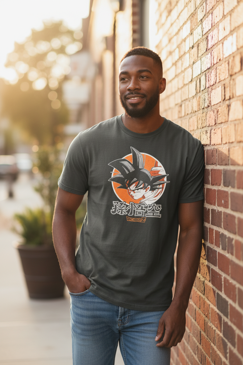 Dragon Ball Style Anime T-Shirt – Big Size 3XL Graphic Tee