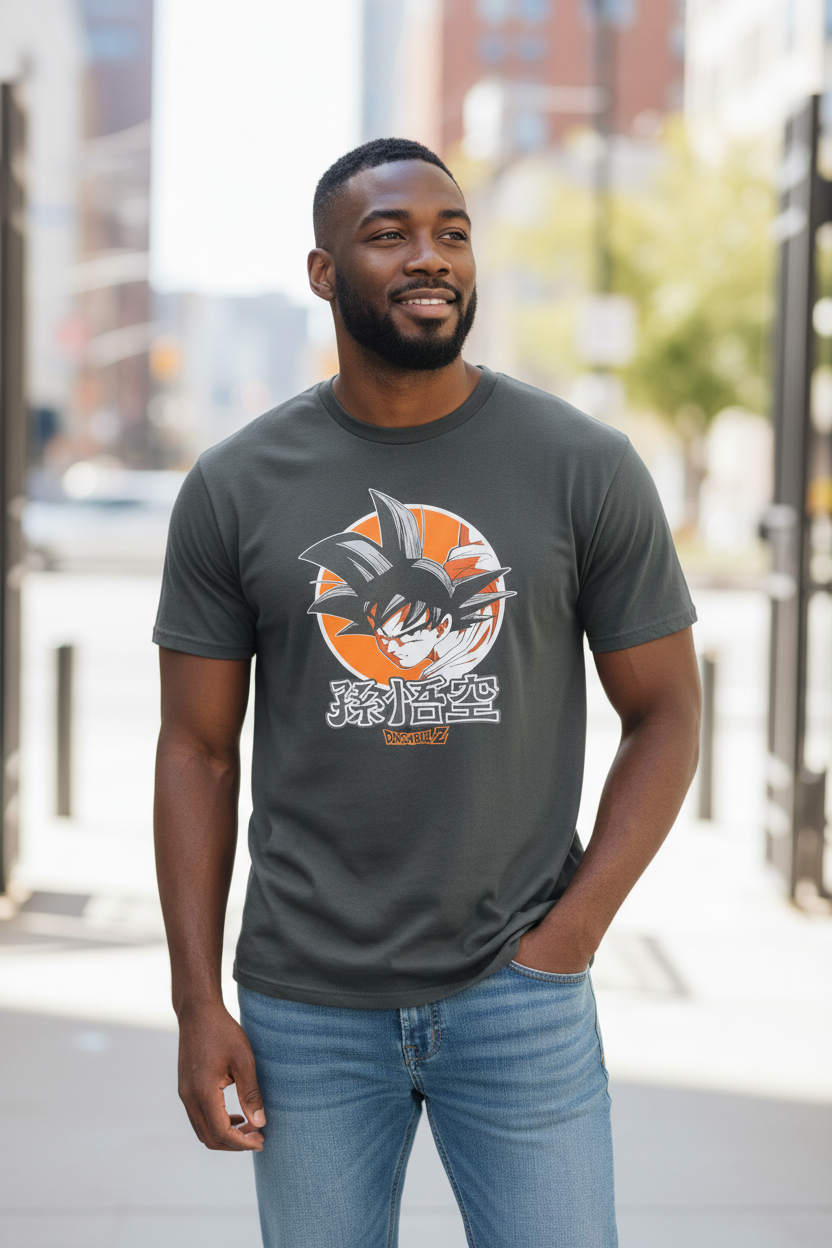 Dragon Ball Style Anime T-Shirt – Big Size 3XL Graphic Tee