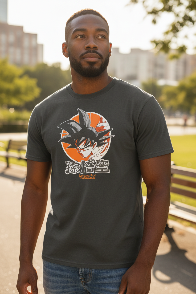 Dragon Ball Style Anime T-Shirt – Big Size 3XL Graphic Tee