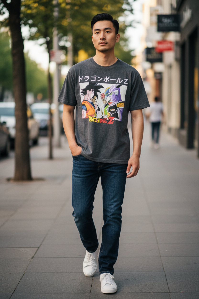 Martial Hero Style Graphic T-Shirt – Unisex Tee for Men & Teens