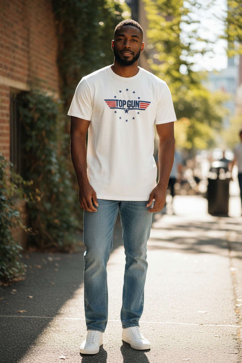 Top Gun Movie Oversize T-Shirt – 3XL, Official Licensed, 100% Cotton