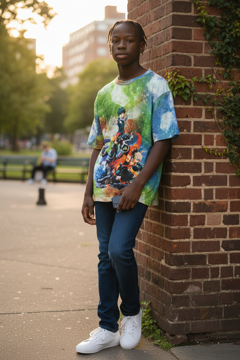 Hero Academy Style Graphic T-Shirt – Unisex Casual Tee