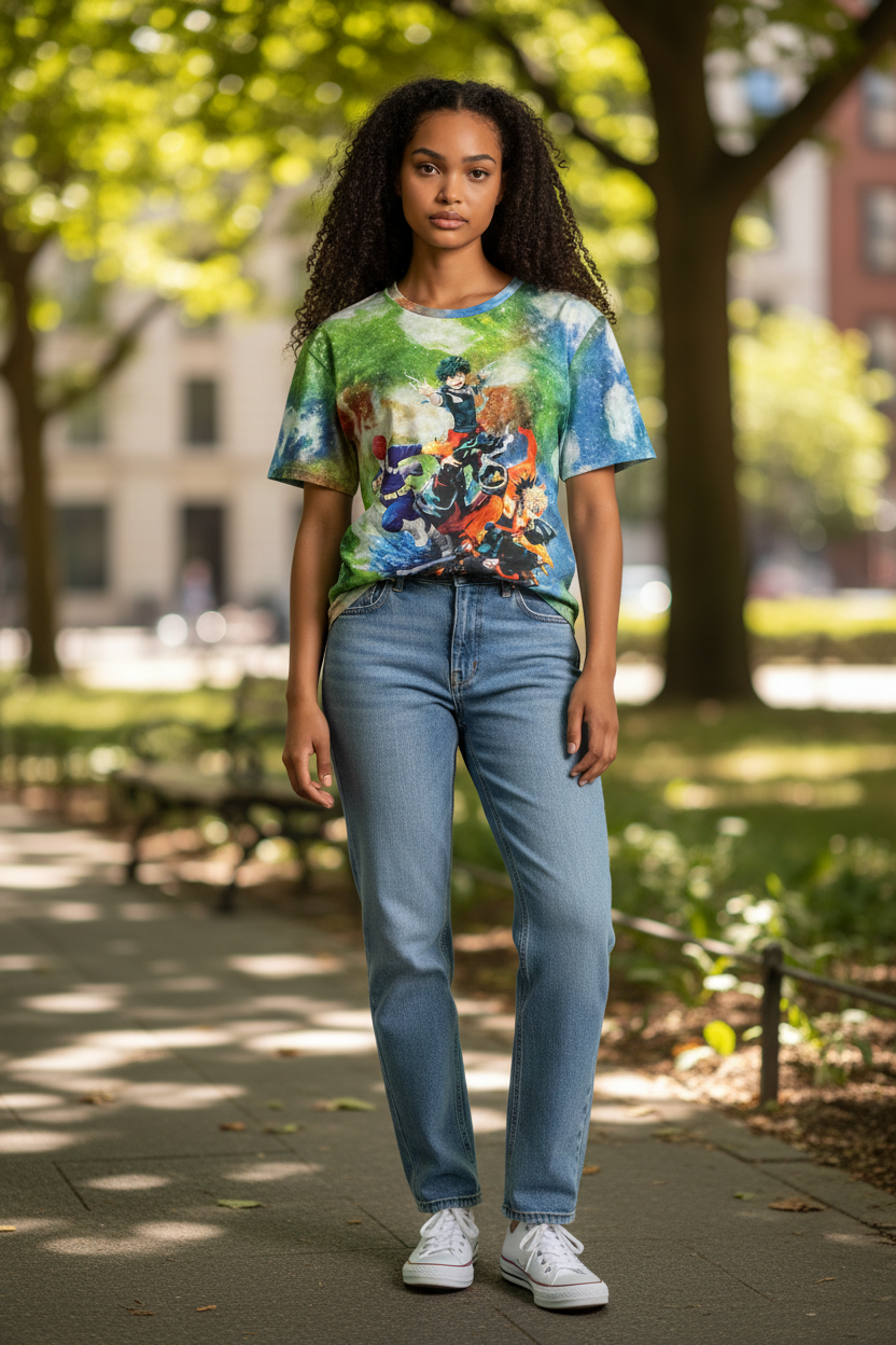 Hero Academy Style Graphic T-Shirt – Unisex Casual Tee