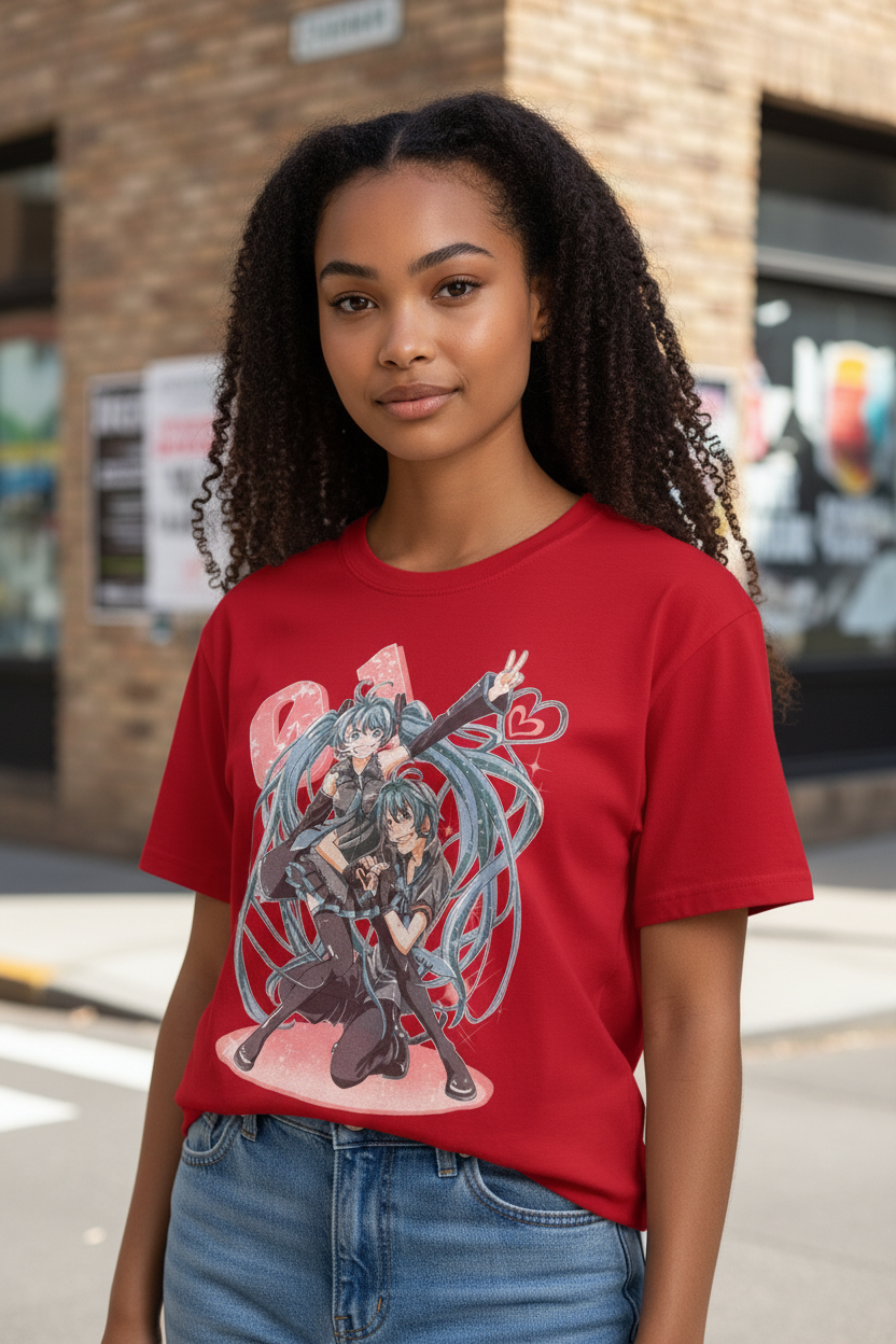 Pop Star Style Graphic T-Shirt – Casual Tee for Teens & Adults