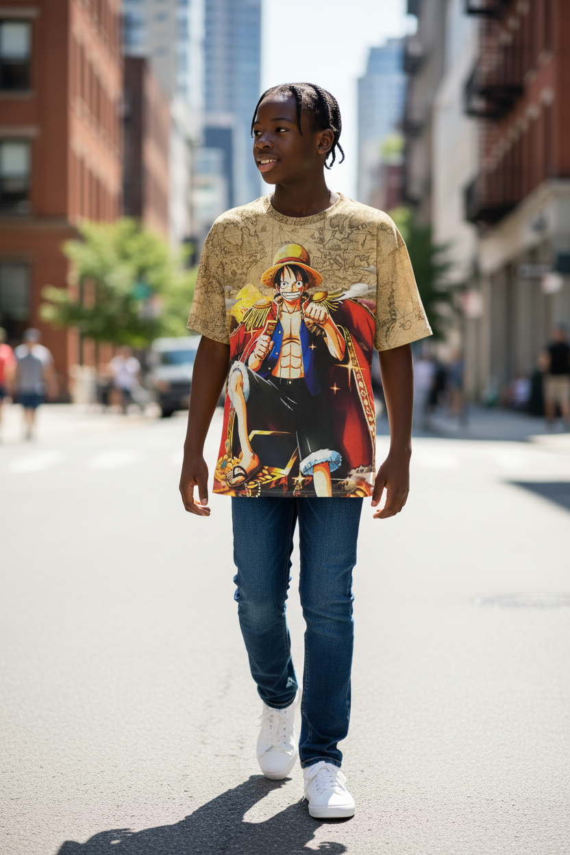 Pirate Adventure Style Graphic T-Shirt – Trendy Tee for Men