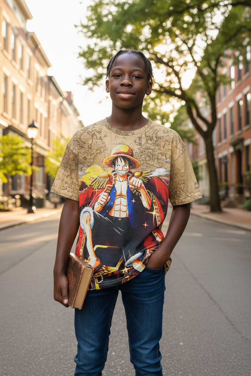 Pirate Adventure Style Graphic T-Shirt – Trendy Tee for Men