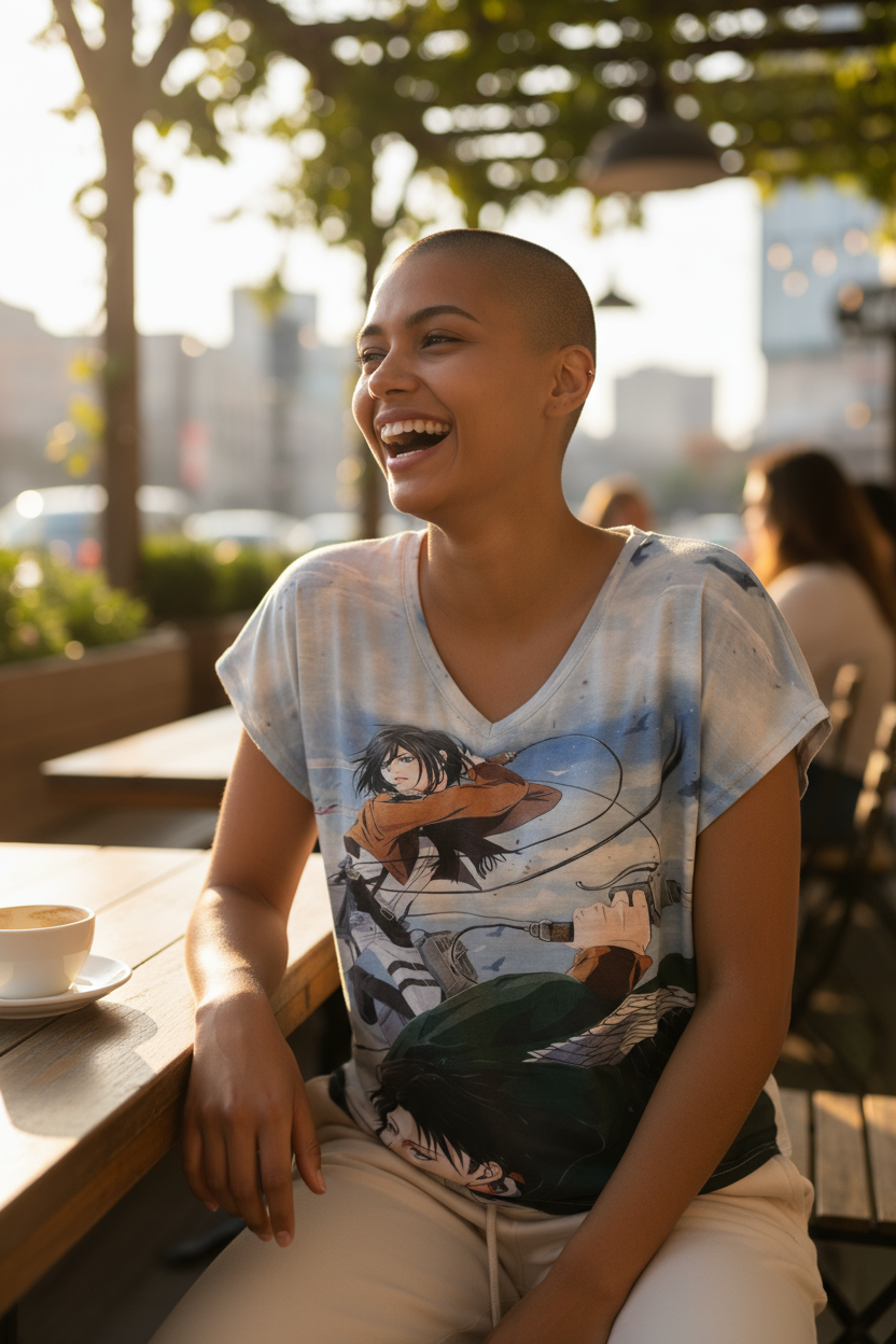 Colossal Hero Style Graphic T-Shirt – Teen Girls & Women, High-Quality Cotton