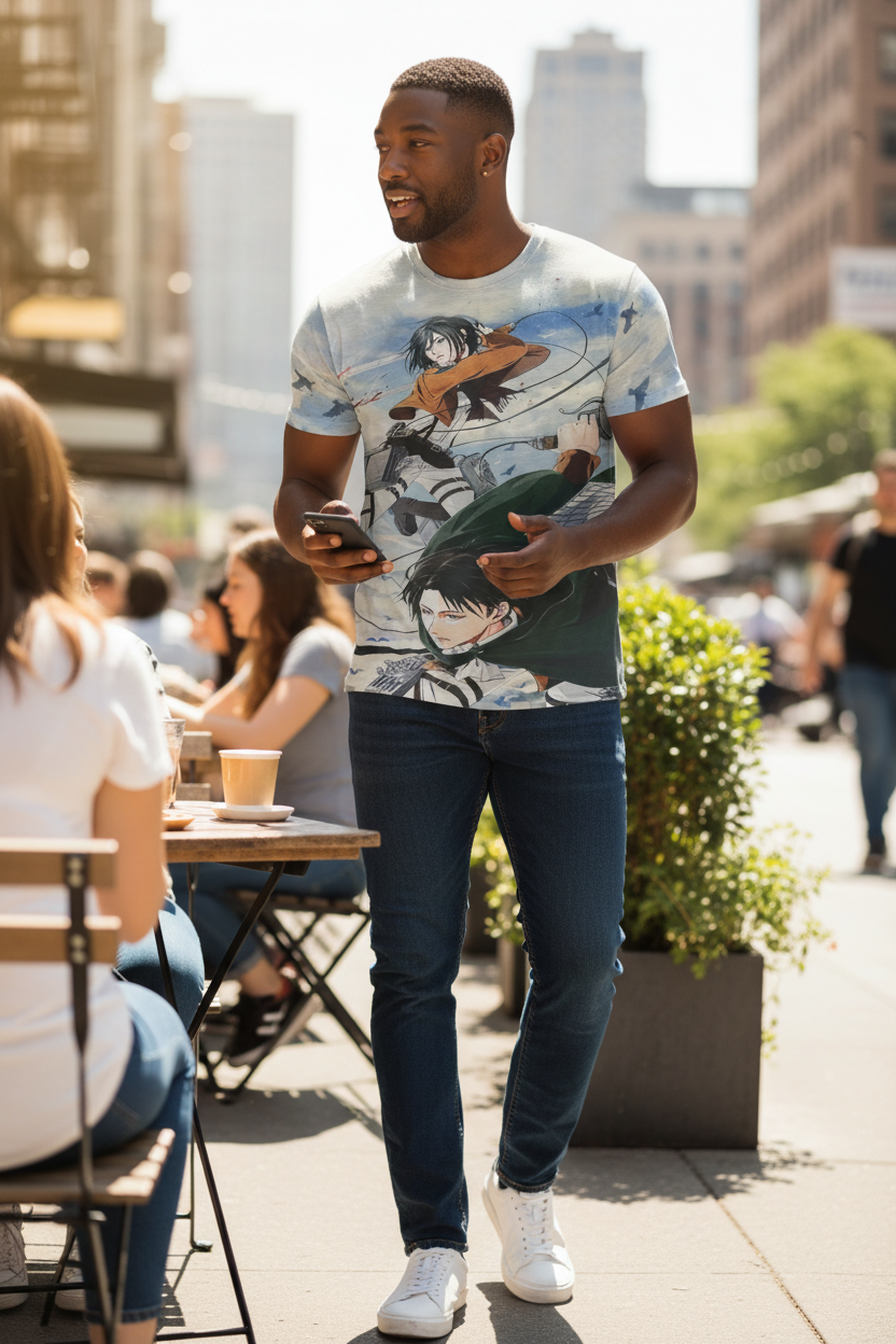 Colossal Warrior Style Graphic T-Shirt – Men & Teen Casual Tee