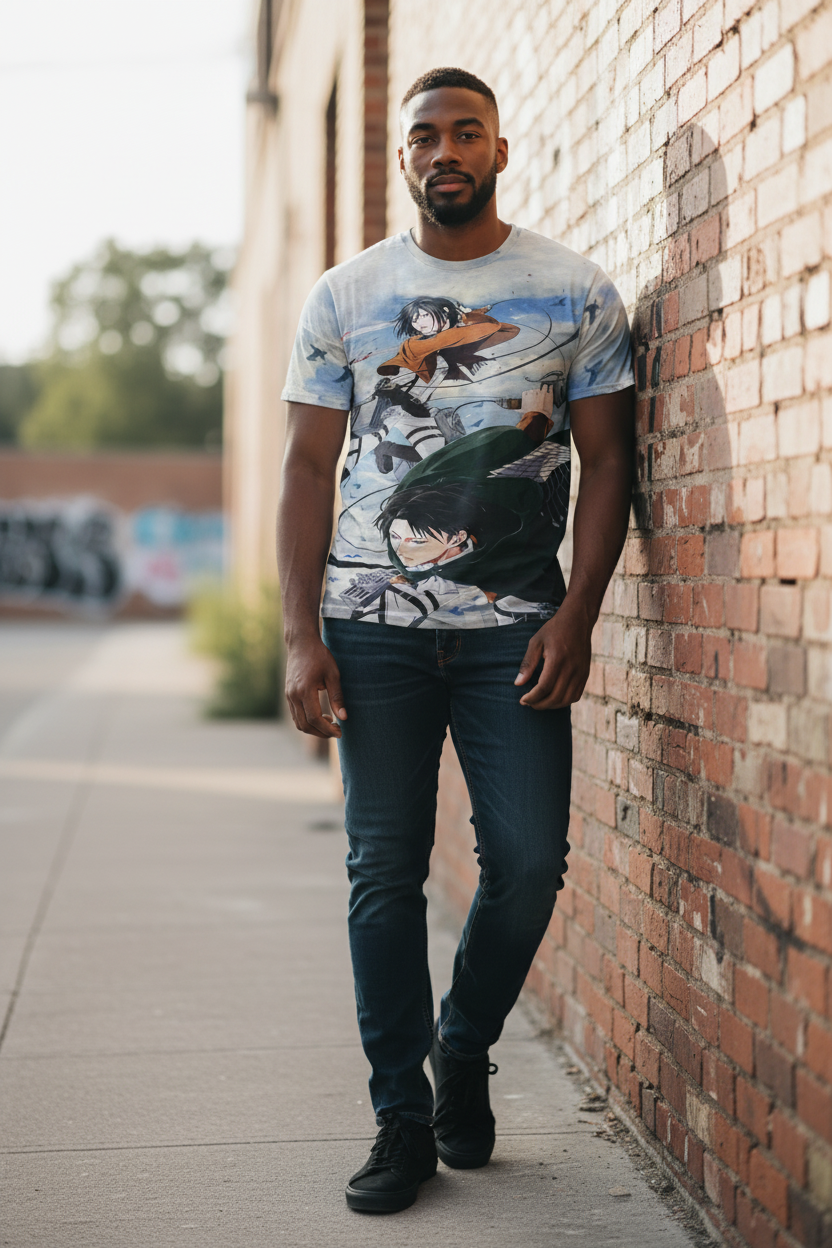 Colossal Warrior Style Graphic T-Shirt – Men & Teen Casual Tee