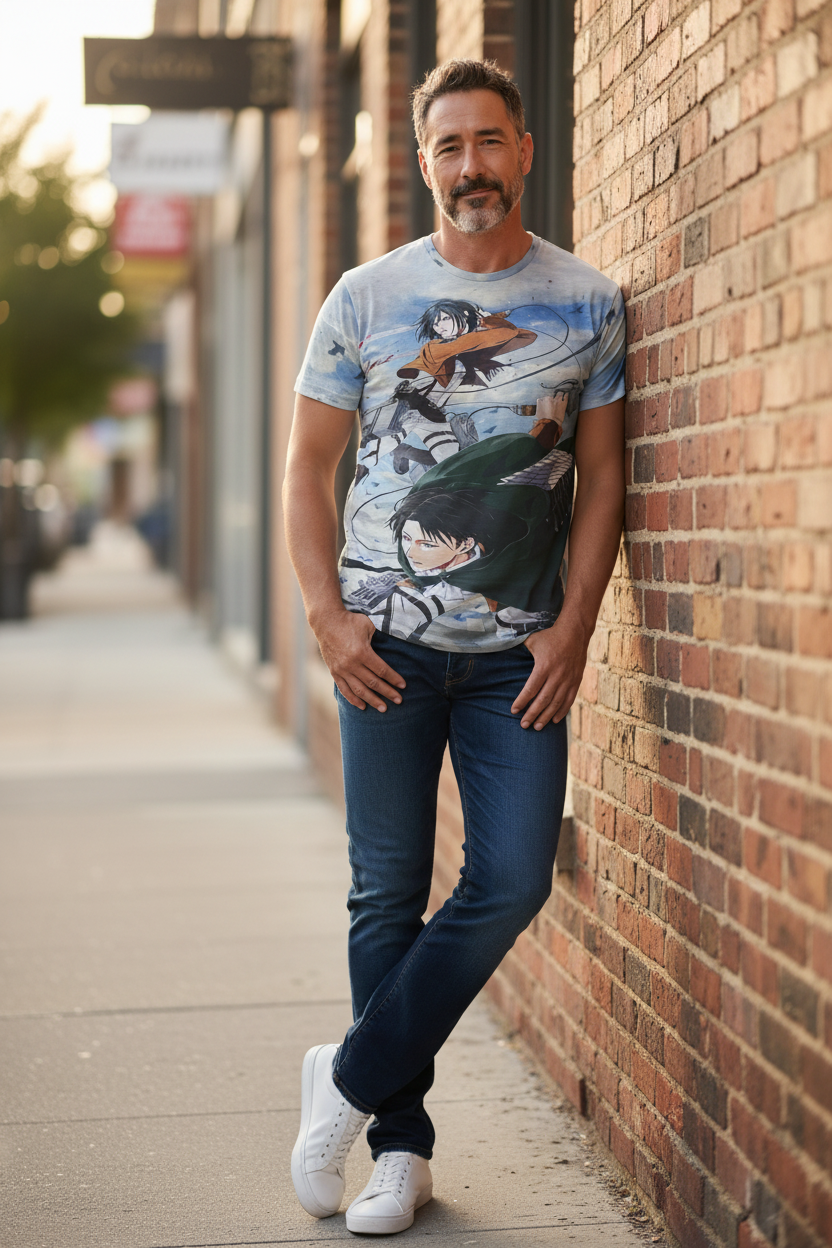 Colossal Warrior Style Graphic T-Shirt – Men & Teen Casual Tee