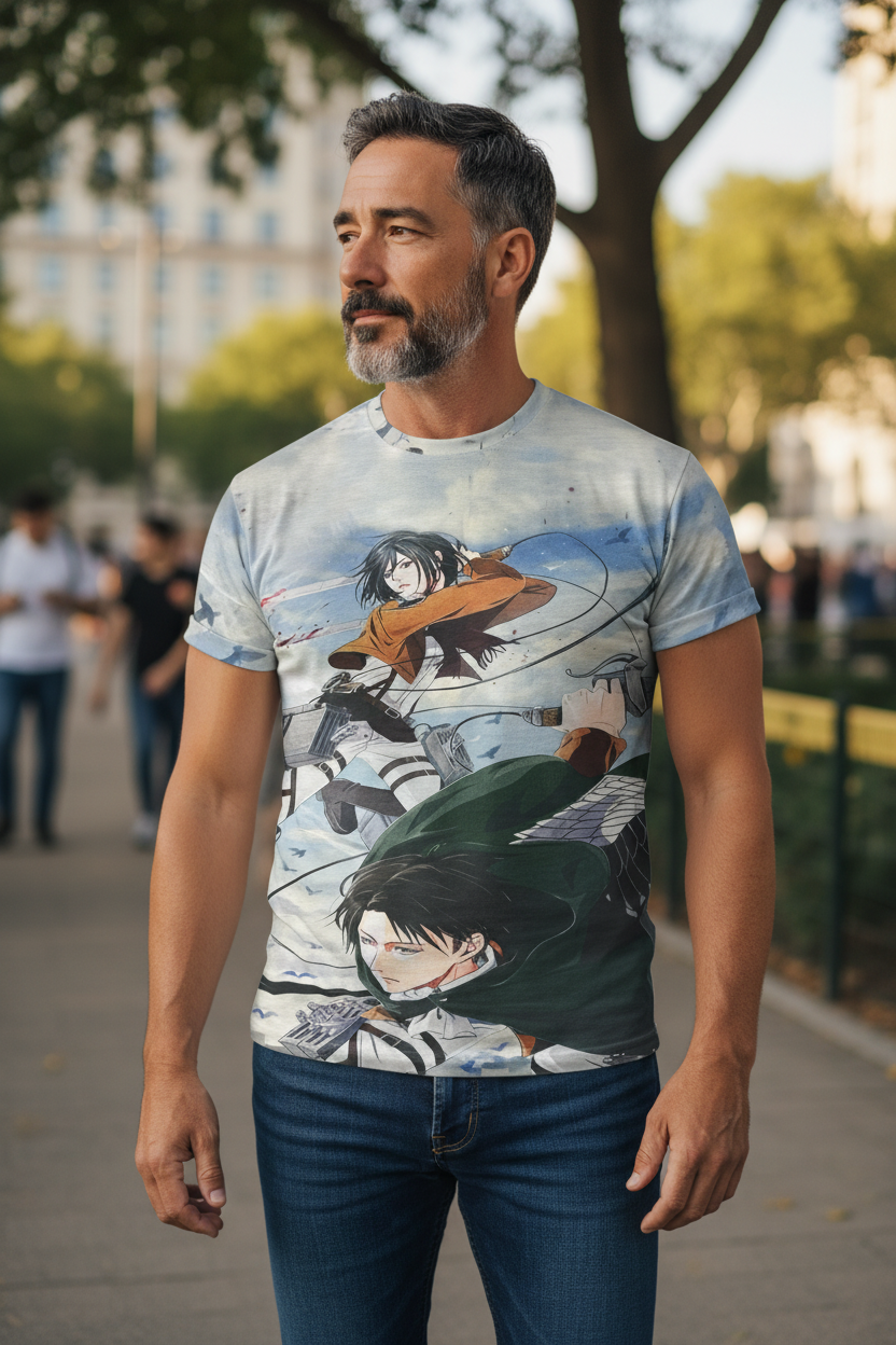 Colossal Warrior Style Graphic T-Shirt – Men & Teen Casual Tee