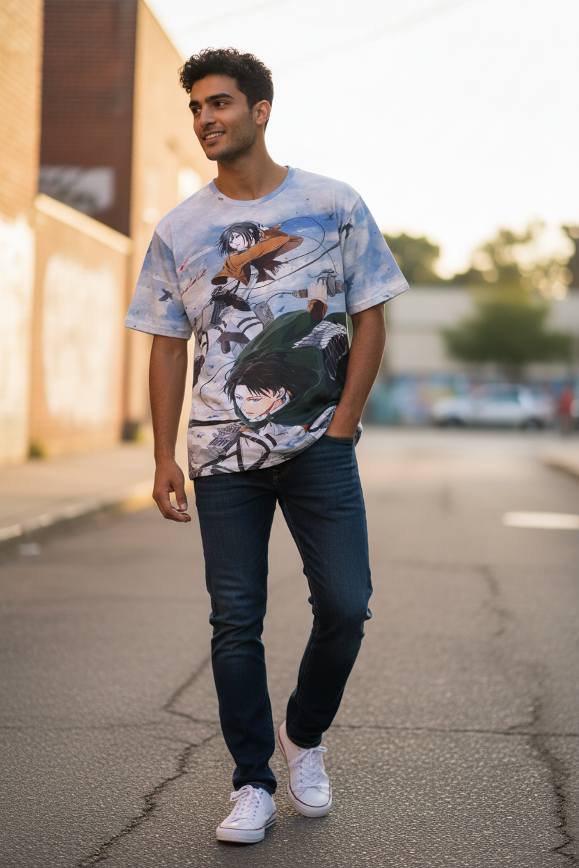 Colossal Warrior Style Graphic T-Shirt – Men & Teen Casual Tee