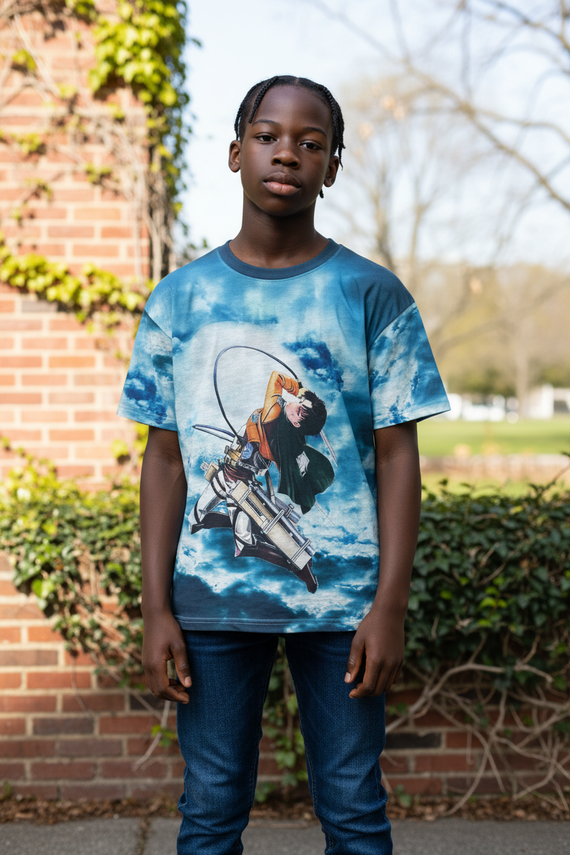 Colossal Warrior Style Graphic T-Shirt – Men & Teen Casual Tee