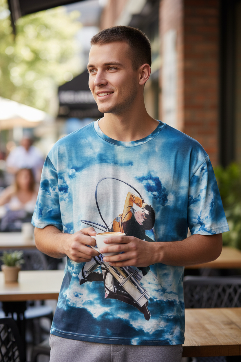 Colossal Warrior Style Graphic T-Shirt – Men & Teen Casual Tee