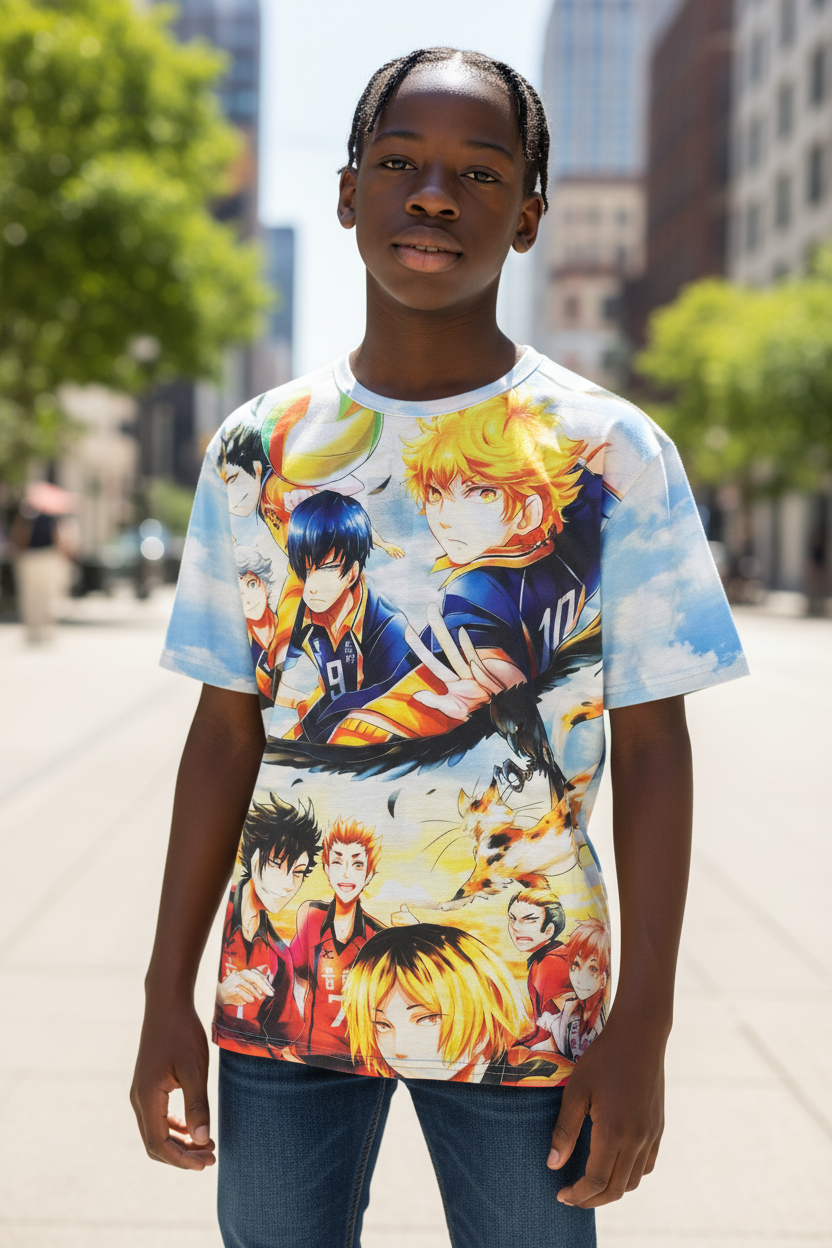 Volleyball Champion Style Graphic T-Shirt – Teen & Adult Casual Tee