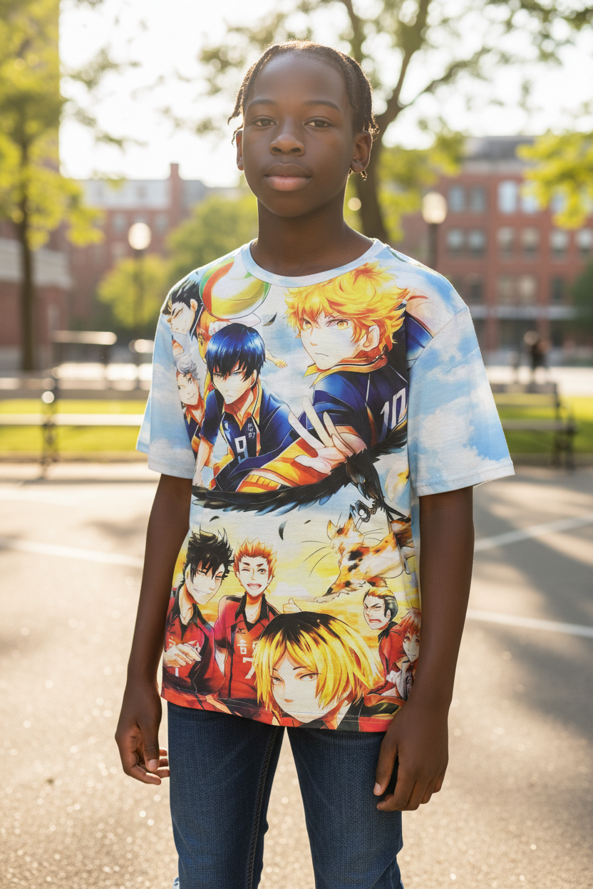 Volleyball Champion Style Graphic T-Shirt – Teen & Adult Casual Tee