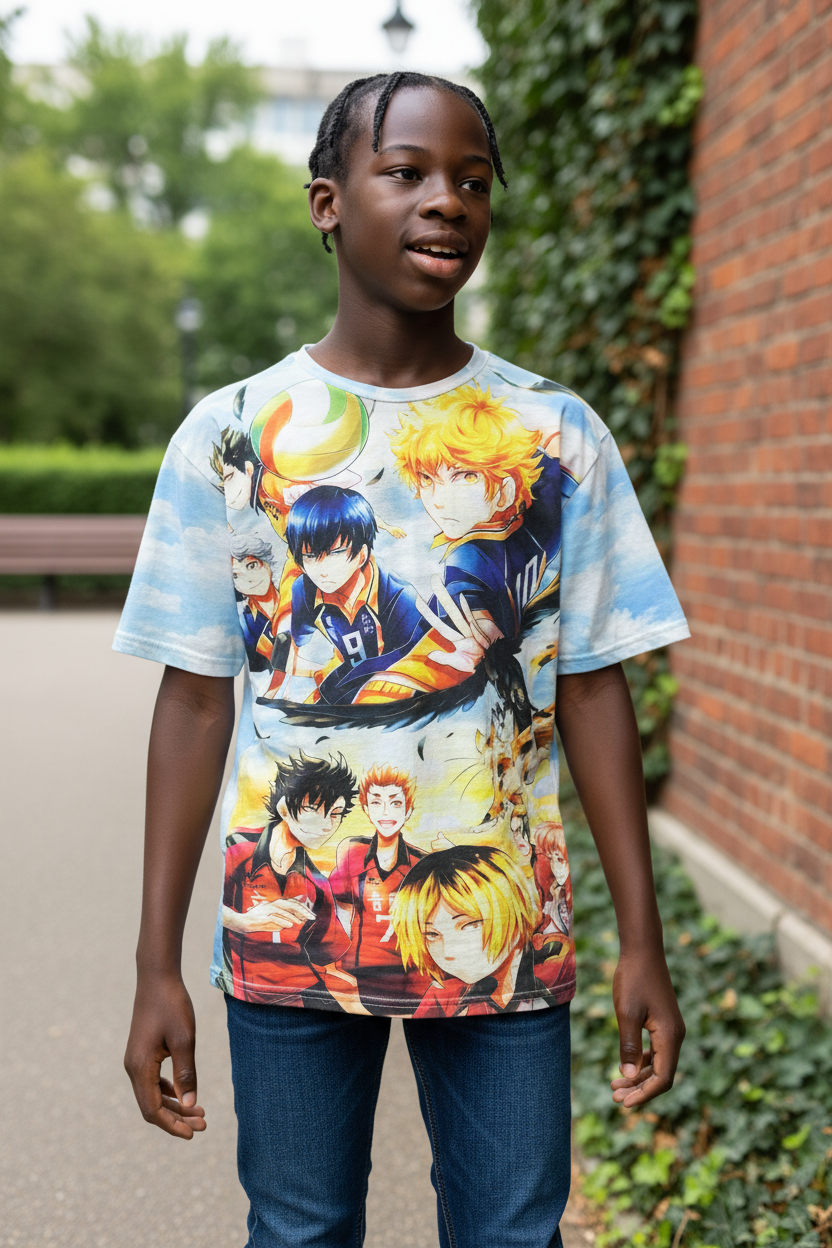 Volleyball Champion Style Graphic T-Shirt – Teen & Adult Casual Tee