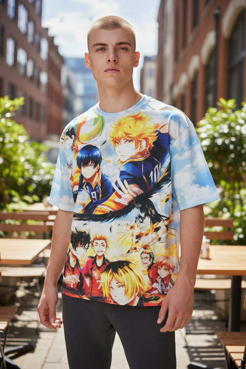 Volleyball Champion Style Graphic T-Shirt – Teen & Adult Casual Tee