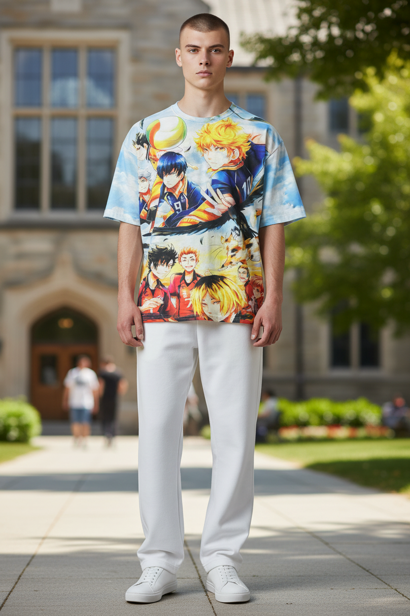 Volleyball Champion Style Graphic T-Shirt – Teen & Adult Casual Tee