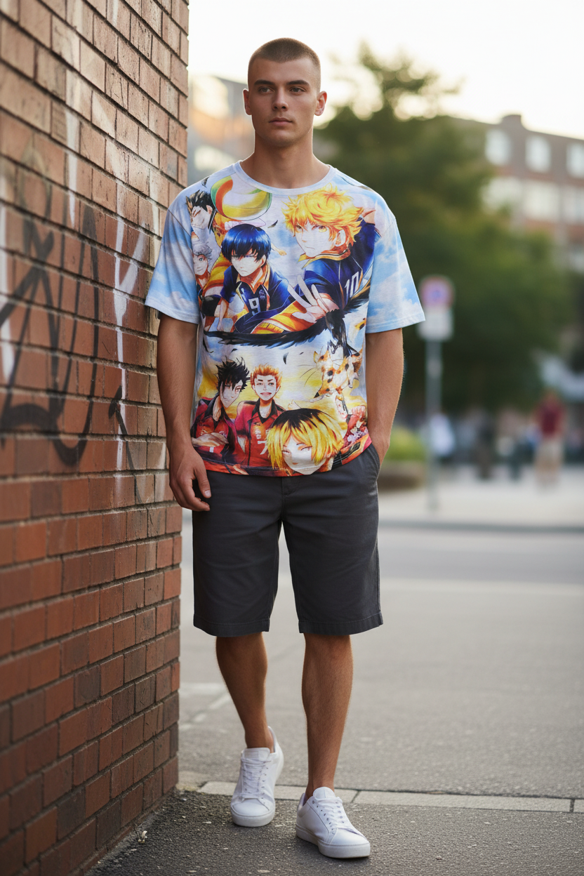 Volleyball Champion Style Graphic T-Shirt – Teen & Adult Casual Tee