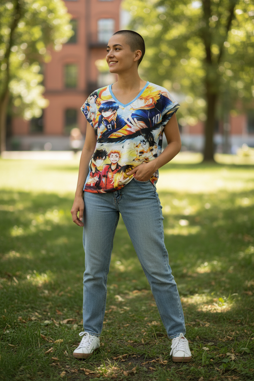 Volleyball Star Style Graphic T-Shirt – Casual Tee for Teens & Adults