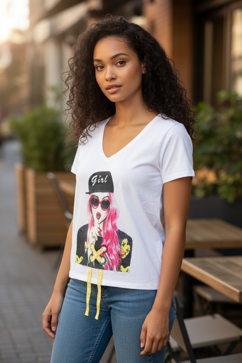 Girl’s T-Shirt – Casual Short Sleeve Tee