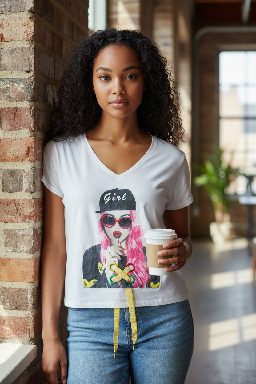 Girl’s T-Shirt – Casual Short Sleeve Tee