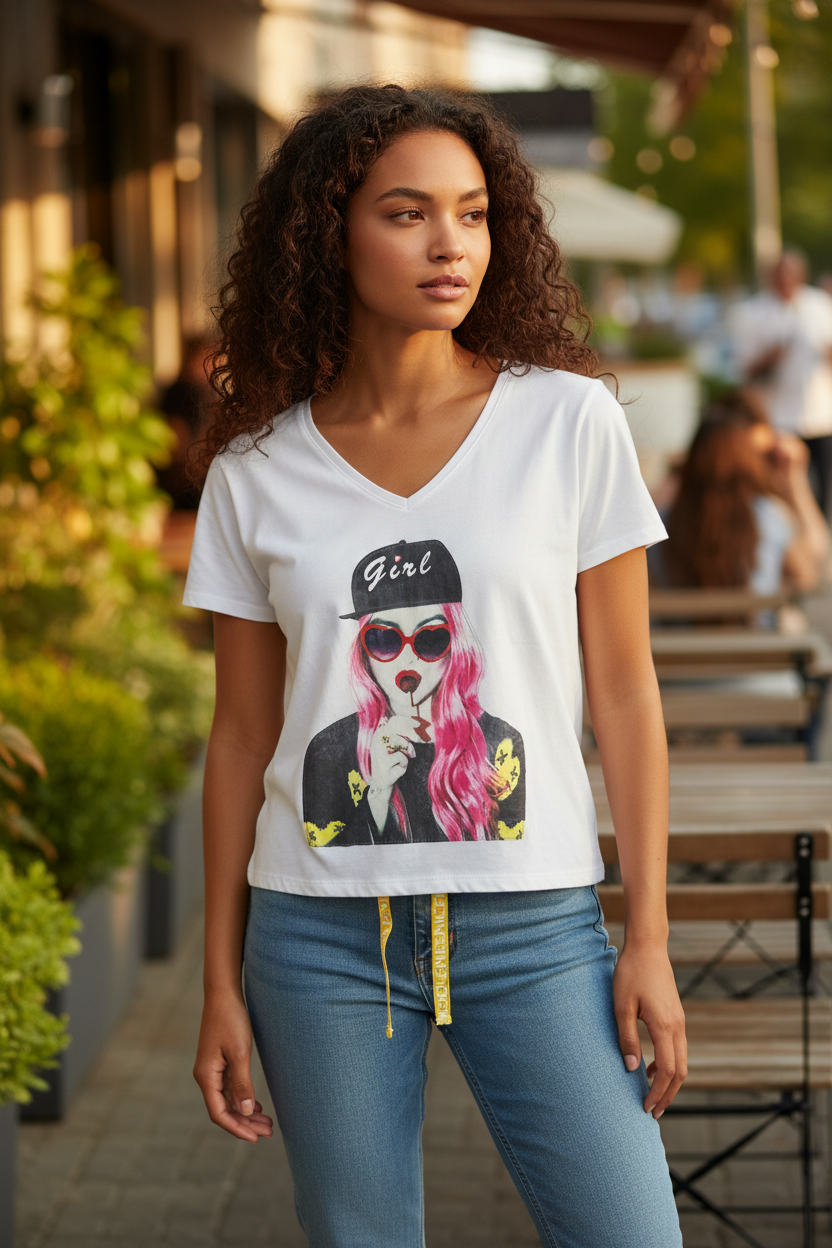 Girl’s T-Shirt – Casual Short Sleeve Tee
