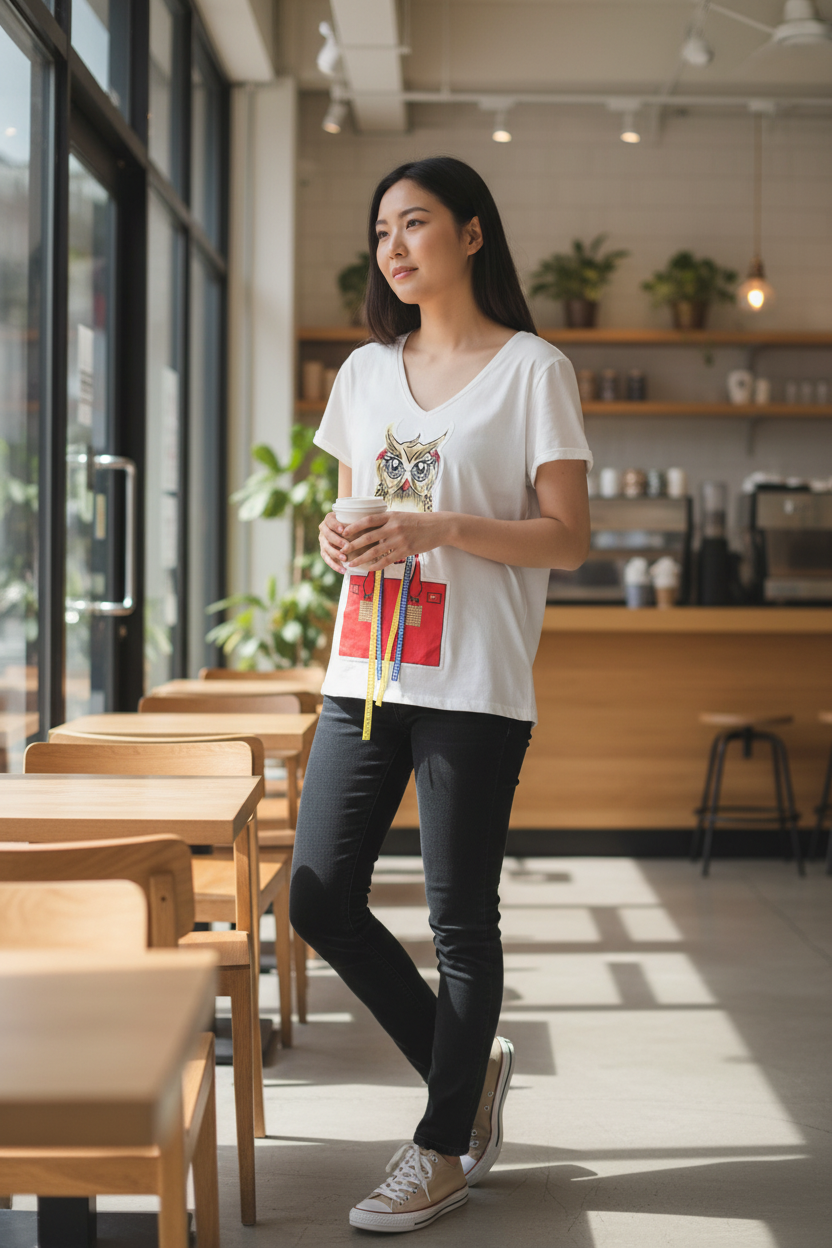 Fashion T-Shirt – Trendy Casual Short Sleeve Tee