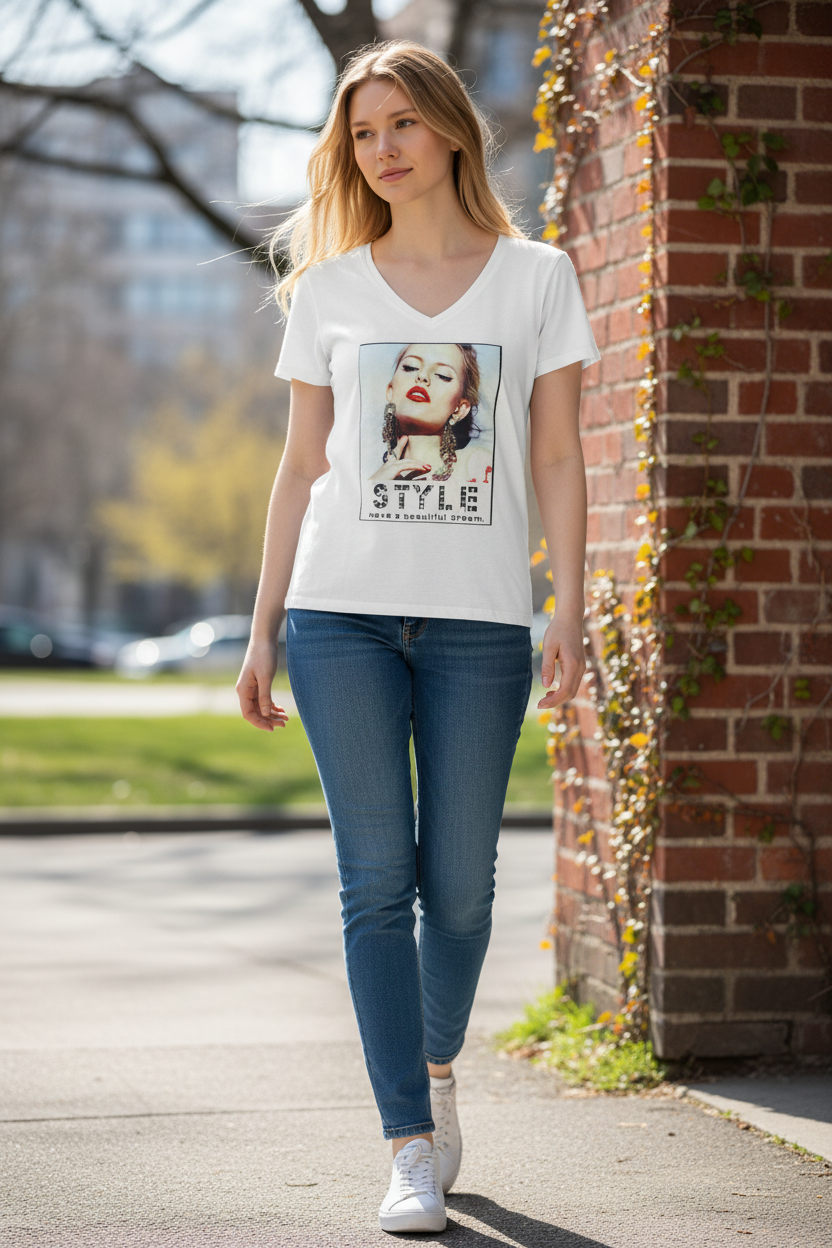 Girl Teen Fashion T-Shirt – Trendy Casual Short Sleeve Tee