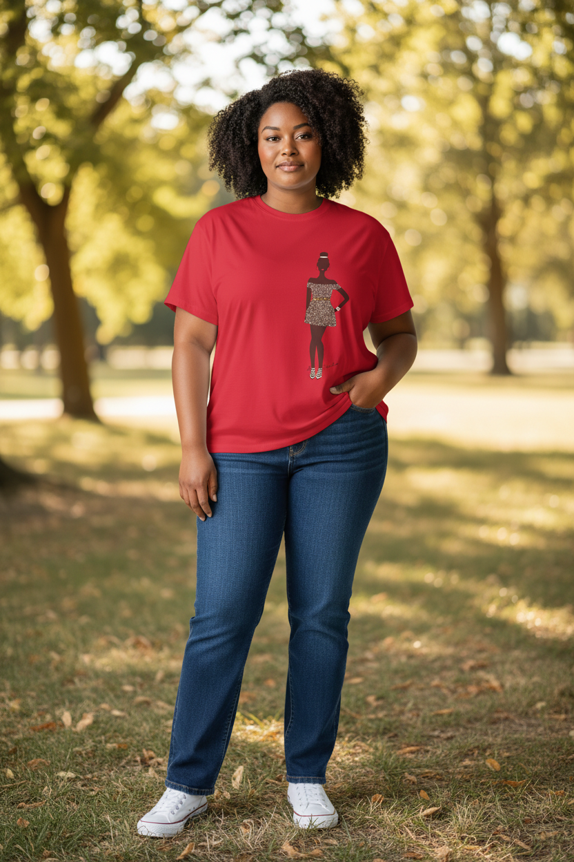 Girl Teen Fashion T-Shirt – Trendy Casual Short Sleeve Tee