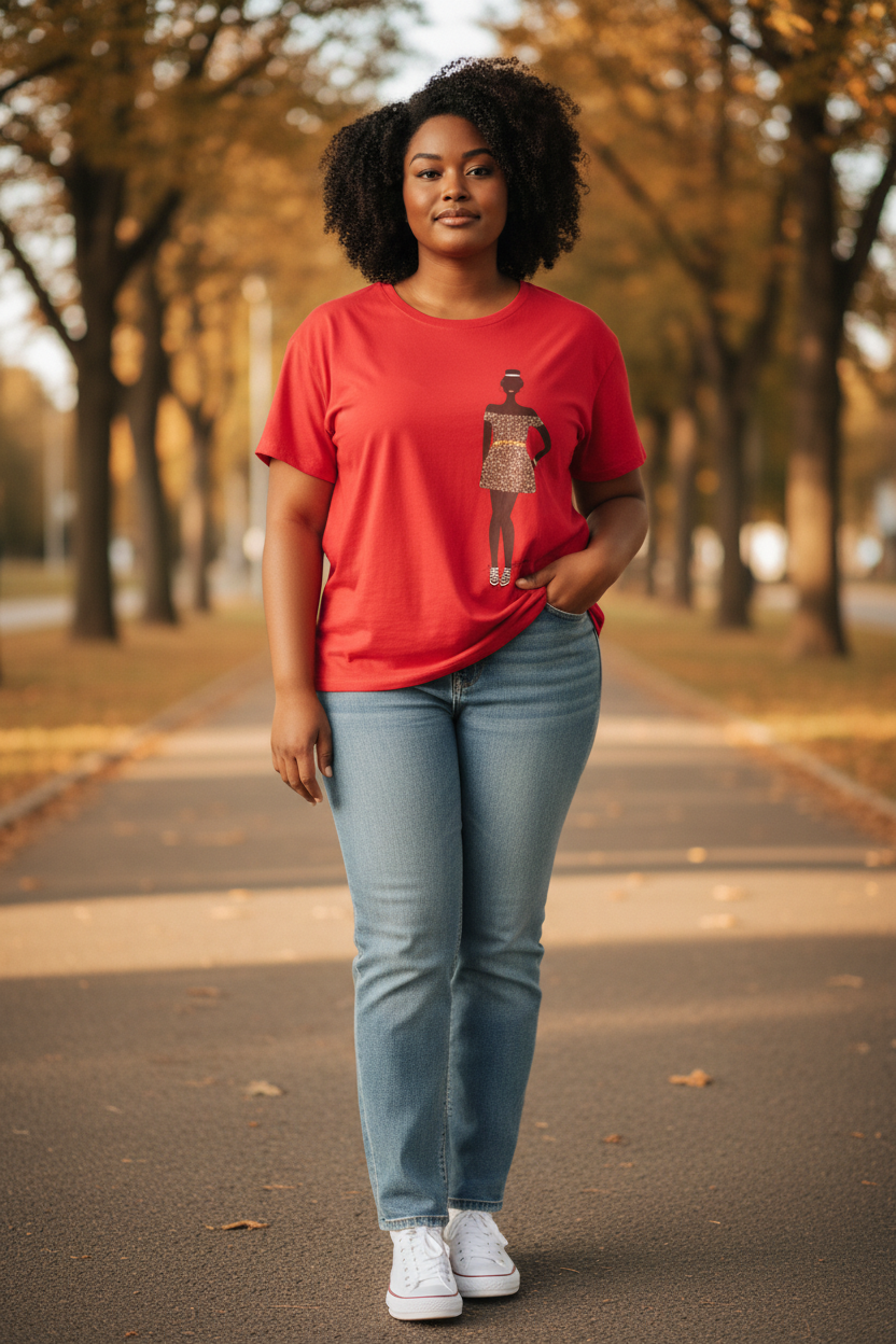 Girl Teen Fashion T-Shirt – Trendy Casual Short Sleeve Tee