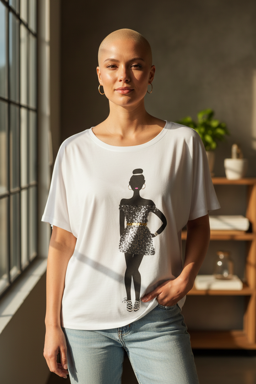 Girl Teen Fashion T-Shirt – Trendy Casual Short Sleeve Tee