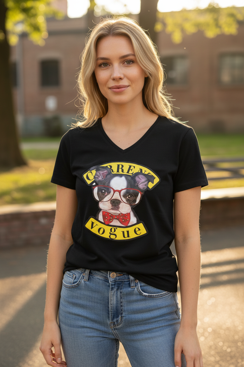 Girl Teen Fashion T-Shirt – Trendy Casual Short Sleeve Tee