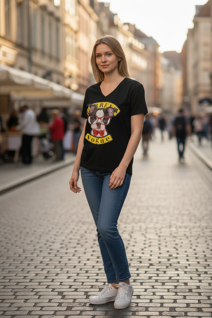 Girl Teen Fashion T-Shirt – Trendy Casual Short Sleeve Tee