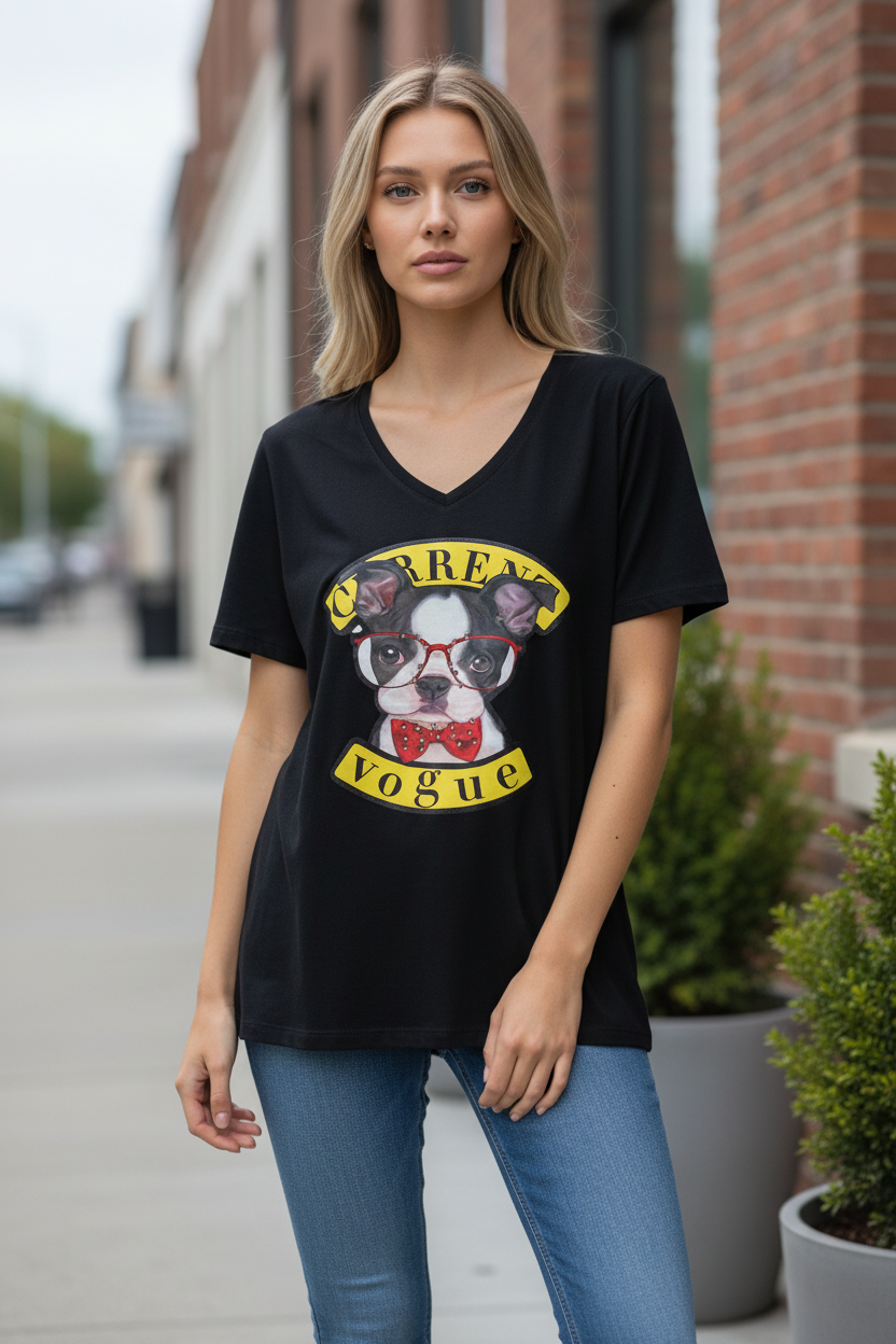 Girl Teen Fashion T-Shirt – Trendy Casual Short Sleeve Tee