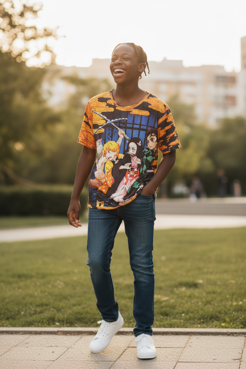 Shadow Hunter Style Graphic T-Shirt – Unisex Tee for Teens & Adults