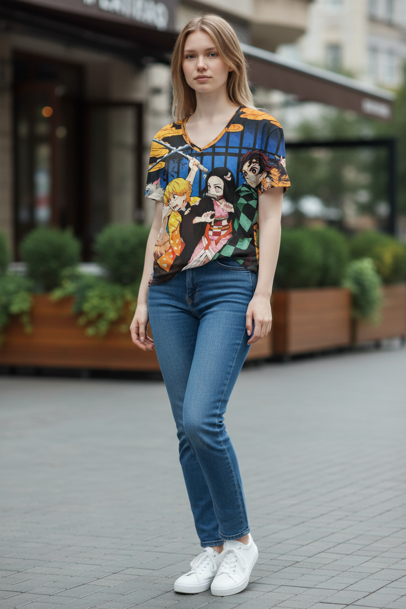 Shadow Warrior Style Graphic T-Shirt – Soft & Stylish Unisex Tee for Teens & Adults