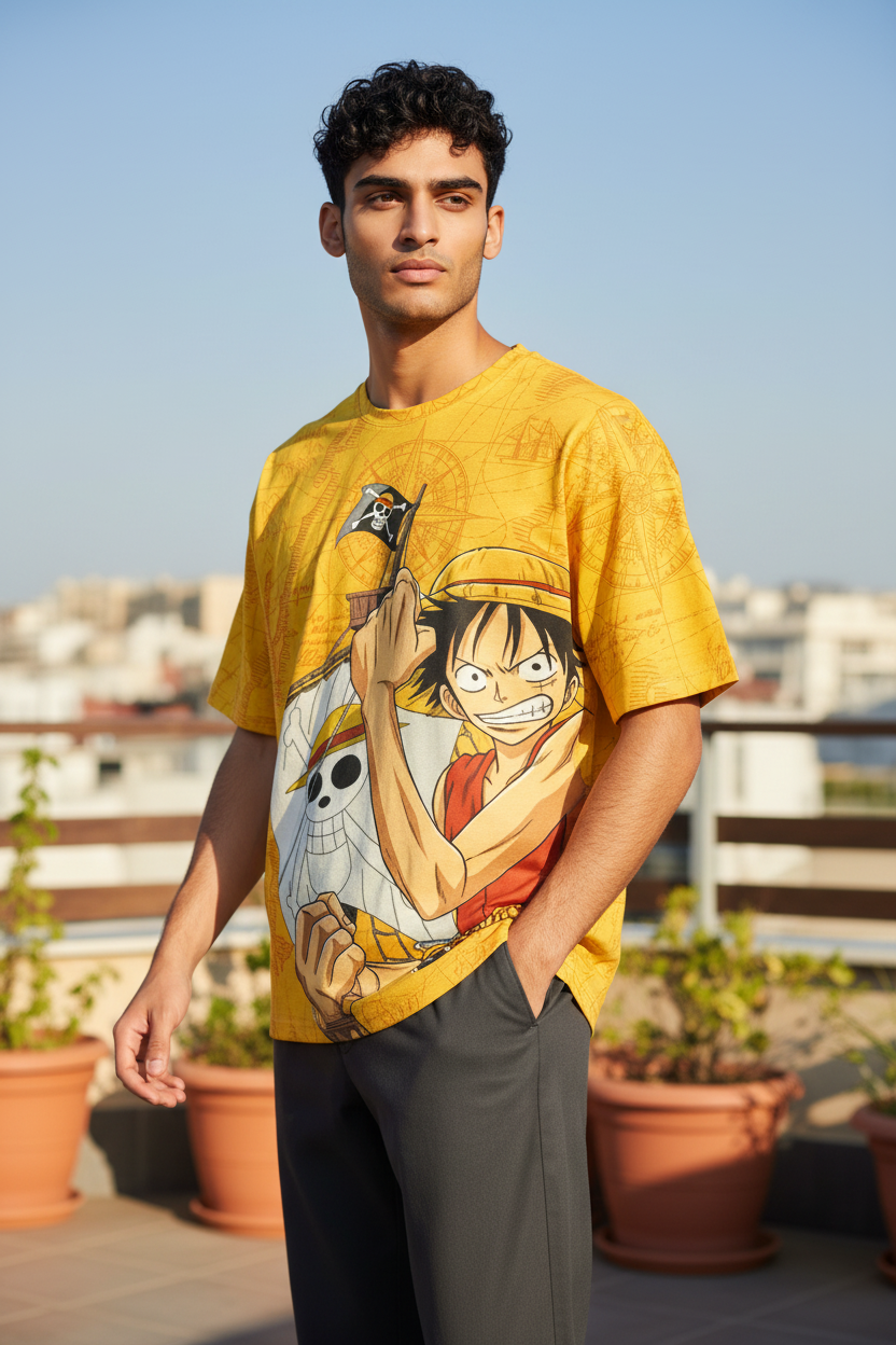 Pirate Adventure Style Graphic T-Shirt – Trendy Tee for Men