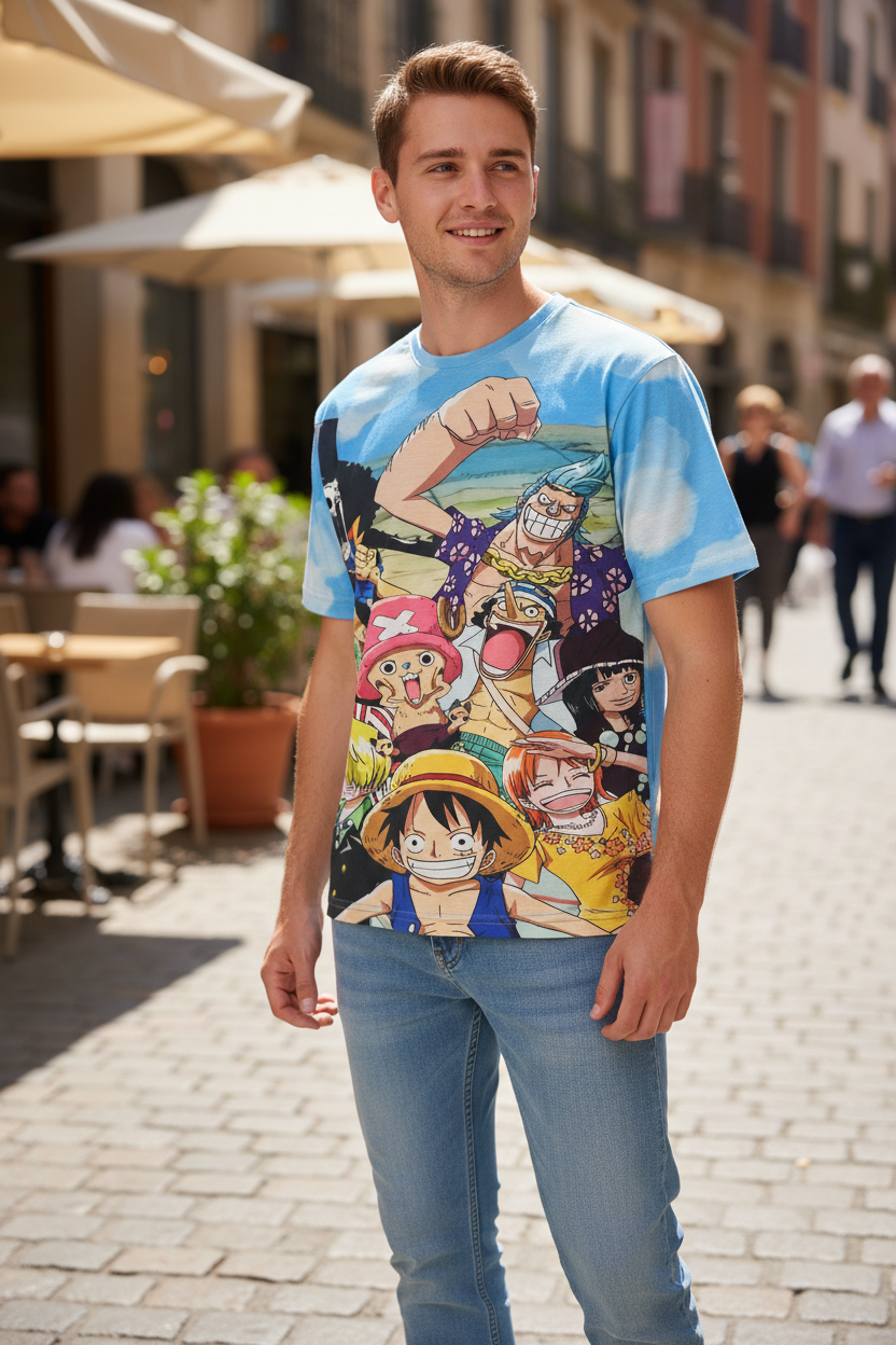 Pirate Adventure Style Graphic T-Shirt – Trendy Tee for Men