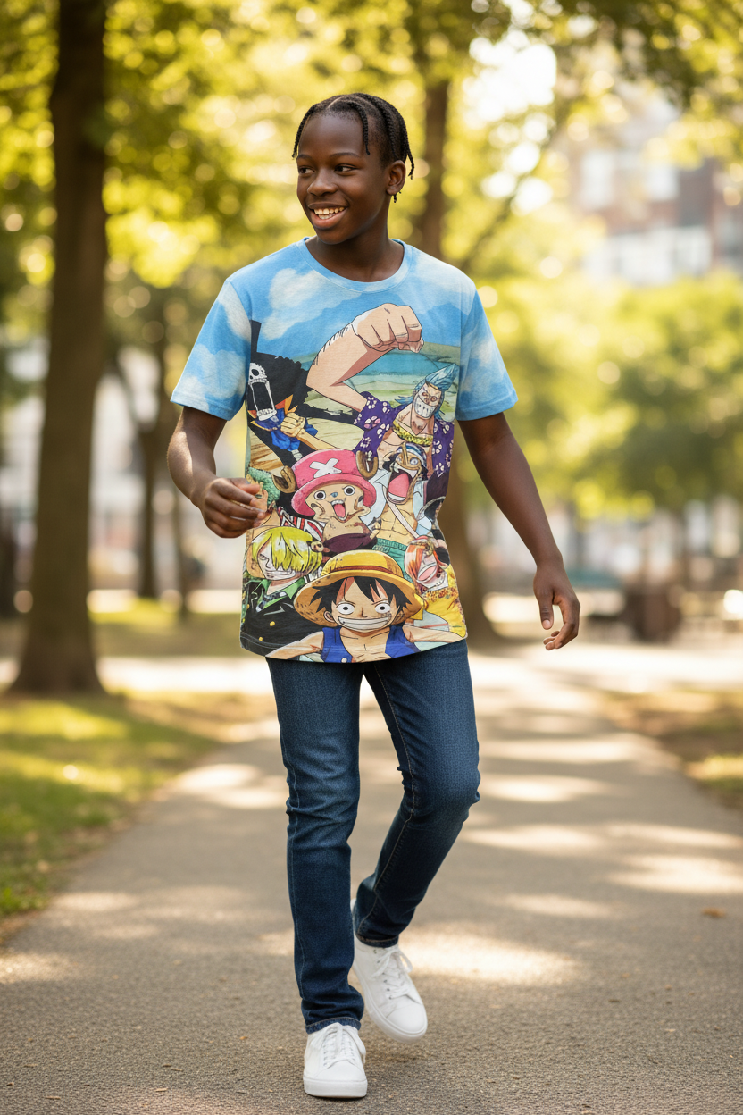 Pirate Adventure Style Graphic T-Shirt – Trendy Tee for Men