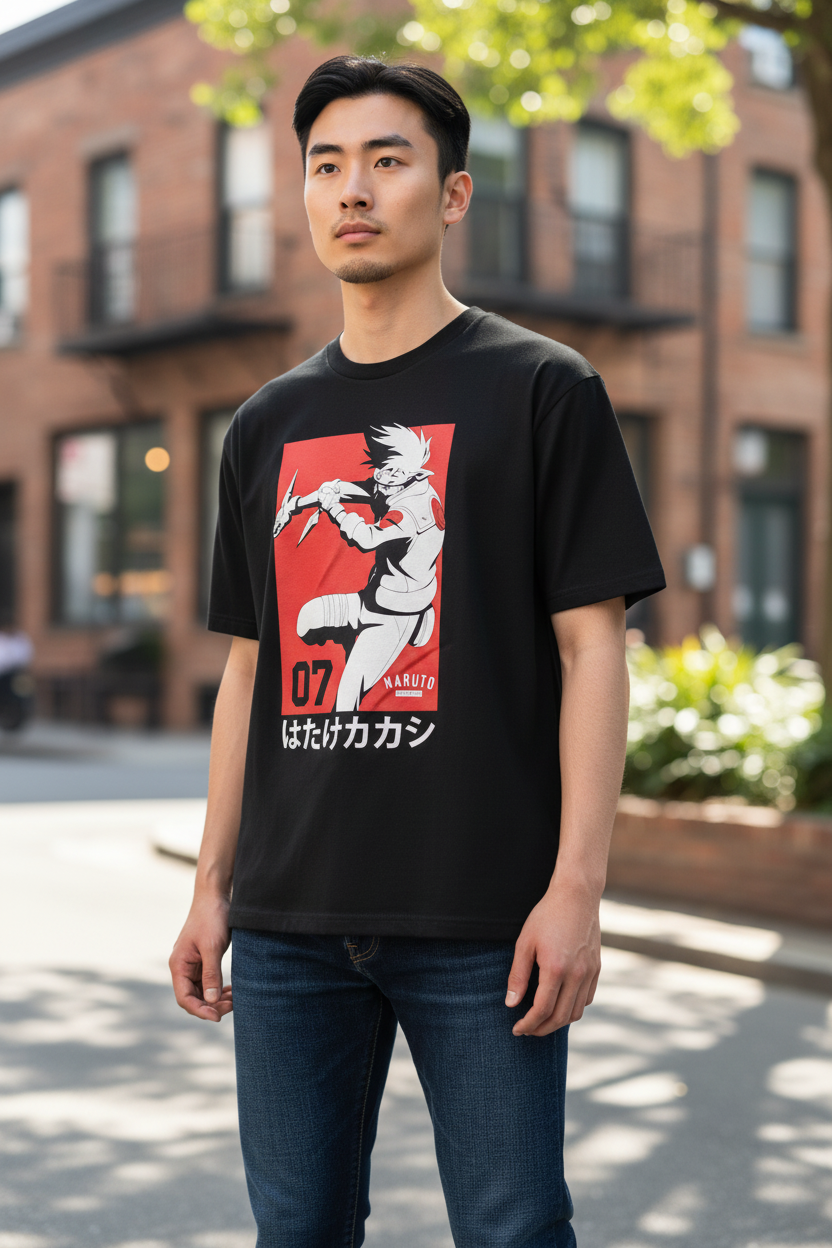 Ninja Warrior Style Graphic T-Shirt – Casual Tee for Teens & Adults
