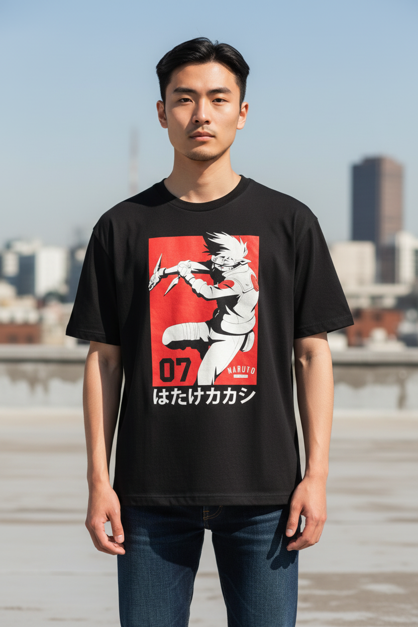 Ninja Warrior Style Graphic T-Shirt – Casual Tee for Teens & Adults