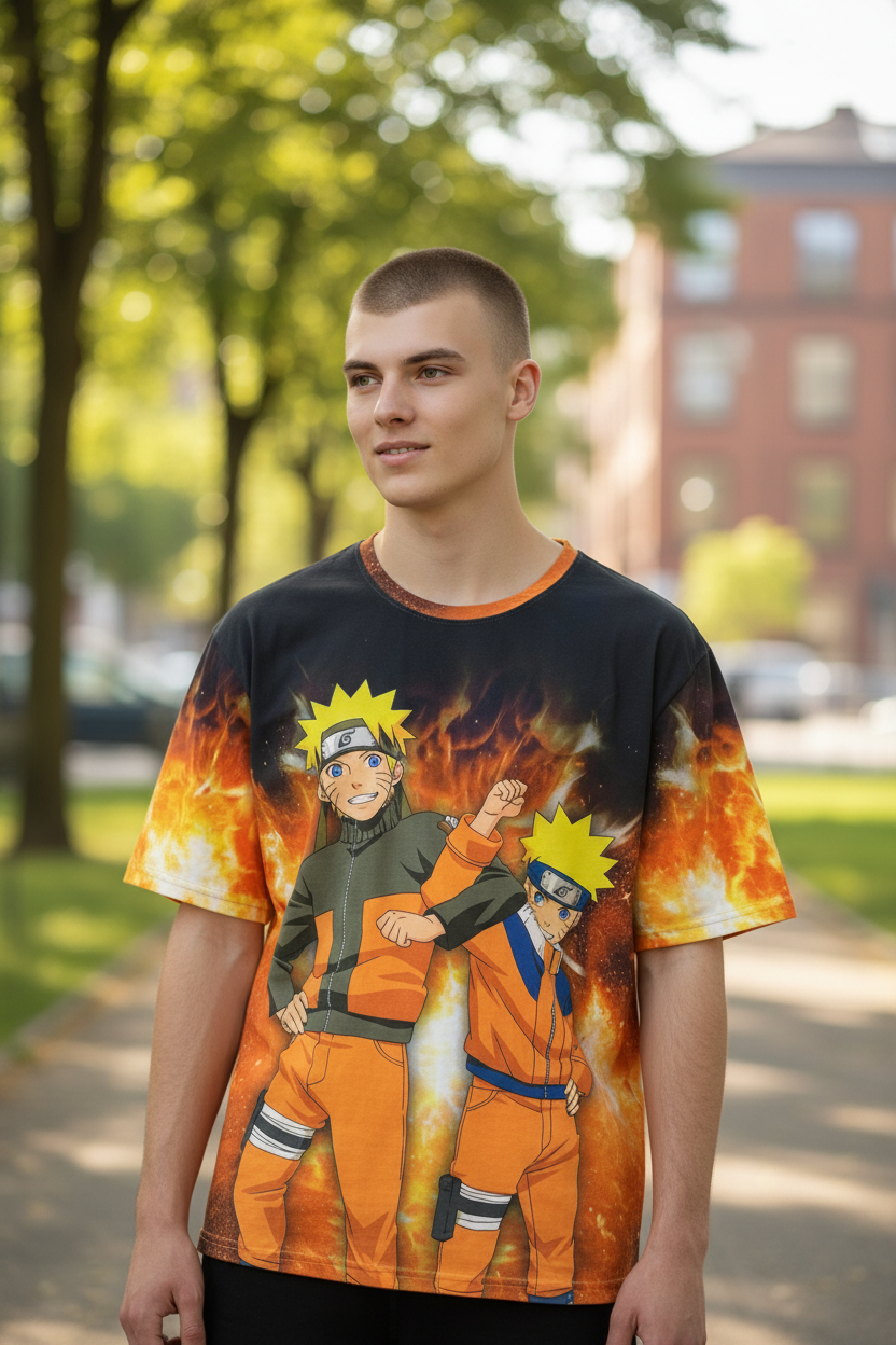 Ninja Warrior Style Graphic T-Shirt – Casual Tee for Teens & Adults