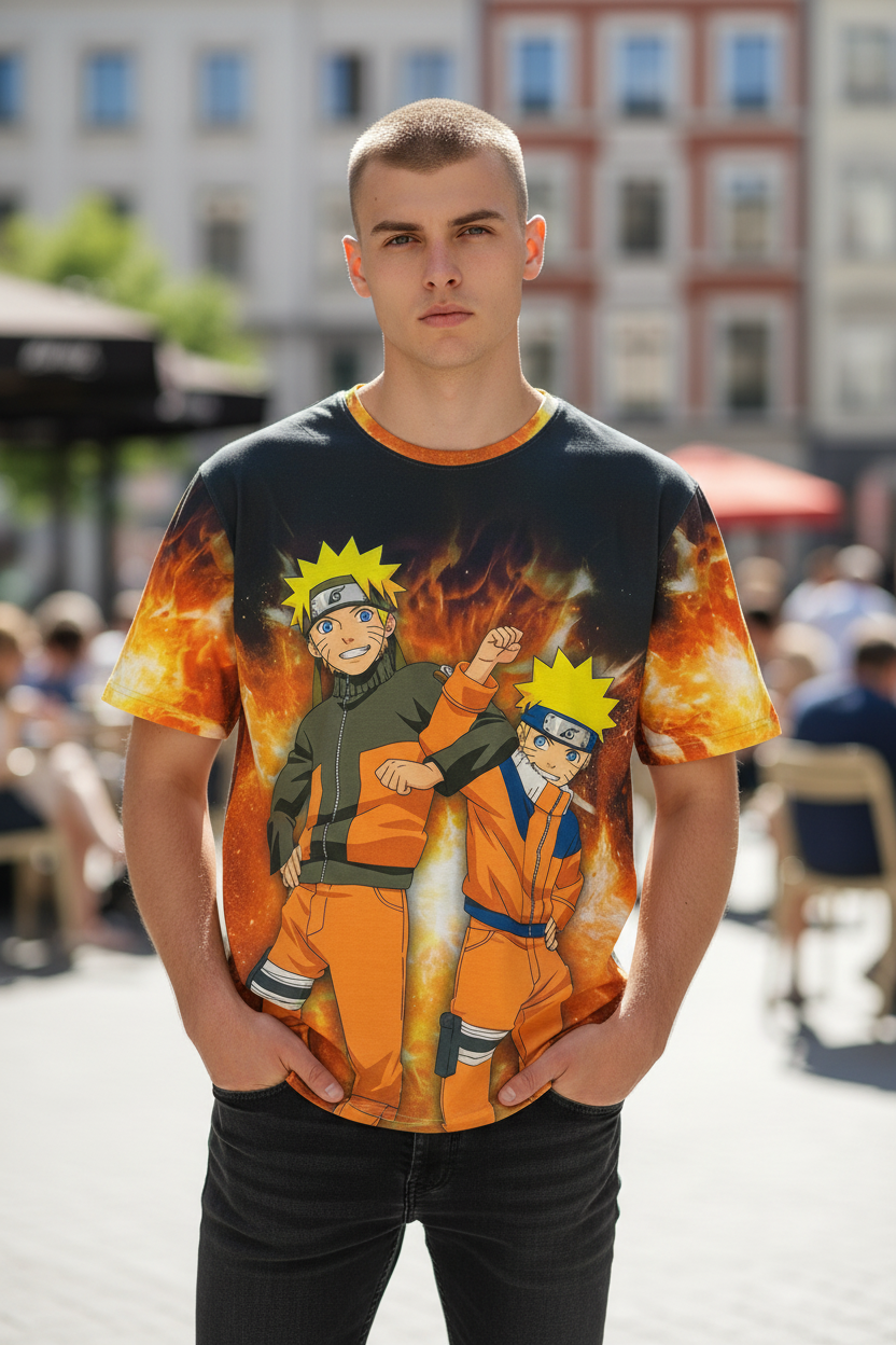 Ninja Warrior Style Graphic T-Shirt – Casual Tee for Teens & Adults