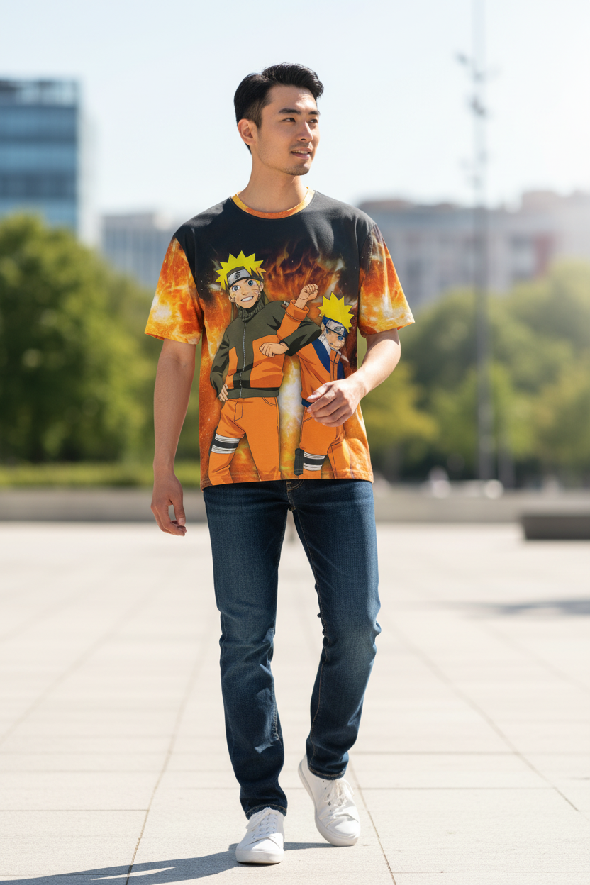 Ninja Warrior Style Graphic T-Shirt – Casual Tee for Teens & Adults