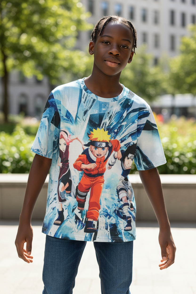 Ninja Hero Style Graphic T-Shirt – Casual Tee for Teens & Adults